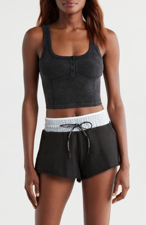 Free People Go To Henley Camisole In Washed Black