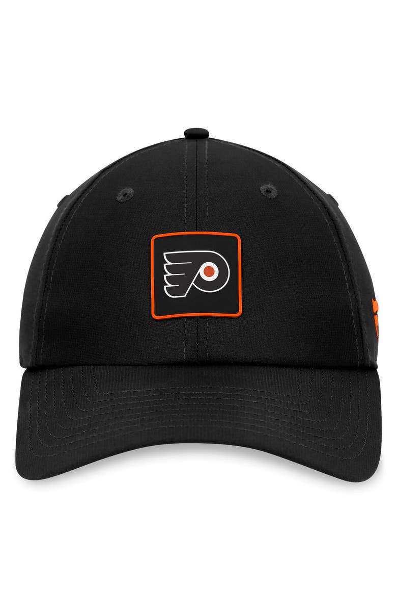 FANATICS Men's Fanatics Branded  Black Philadelphia Flyers Authentic Pro Rink Adjustable Hat, Alternate, color, Black