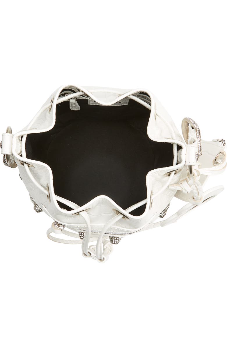 Balenciaga Extra Small Le Cagole Leather Bucket Bag, Alternate, color,