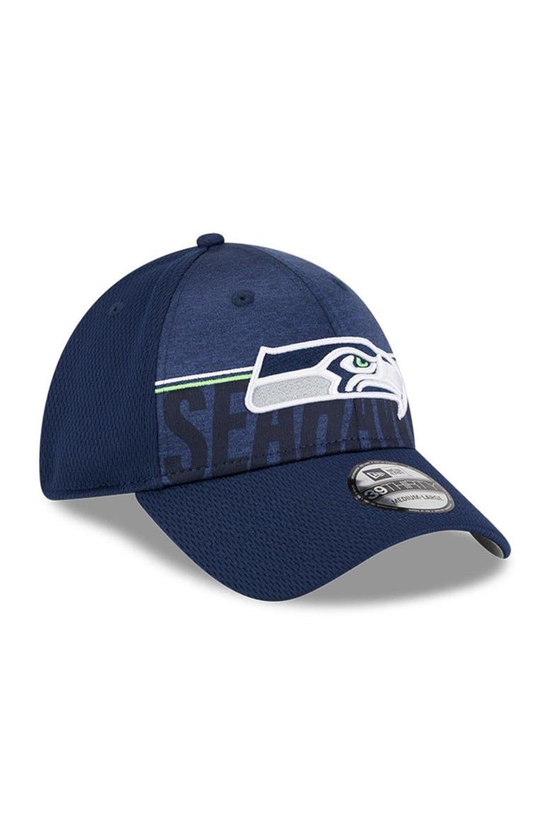 Men's New Era Navy Seattle Seahawks 2023 NFL Training Camp 39THIRTY Flex Fit Hat, Alternate, color, Navy