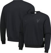 Nike Men's Nike Black Milwaukee Bucks Authentic Standard Issue Travel Dri-FIT Sweatshirt
