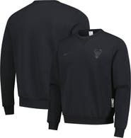 Nike Men's Nike Black Milwaukee Bucks Authentic Standard Issue Travel Dri-FIT Sweatshirt
