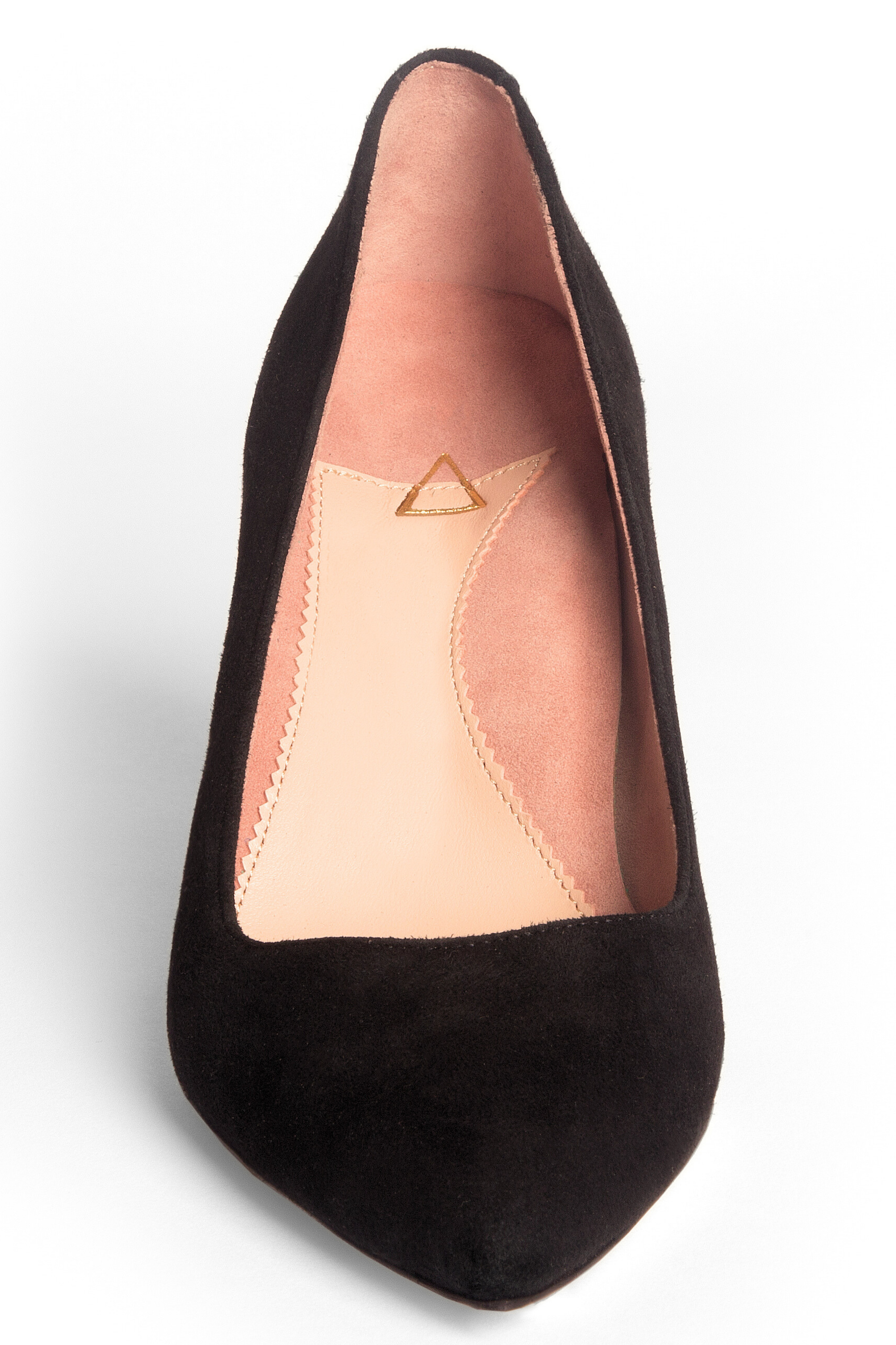 ALLY Shoes Kitten Heel Pump, Alternate, color, Black Suede