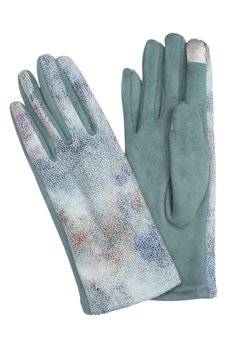 MARCUS ADLER Embossed Touchscreen Gloves, Main, color, Blue