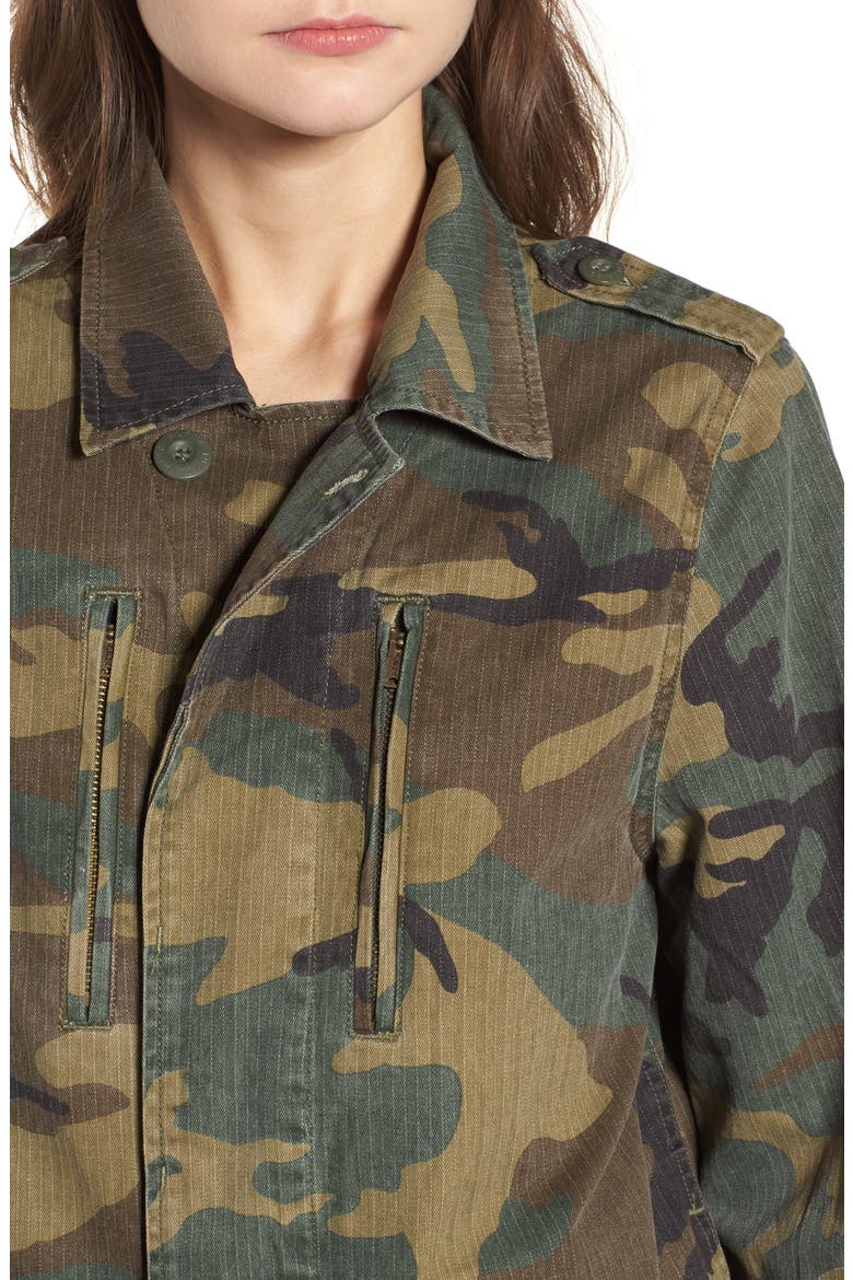 F-2 French Field Coat, Alternate, color, WOODLAND CAMO