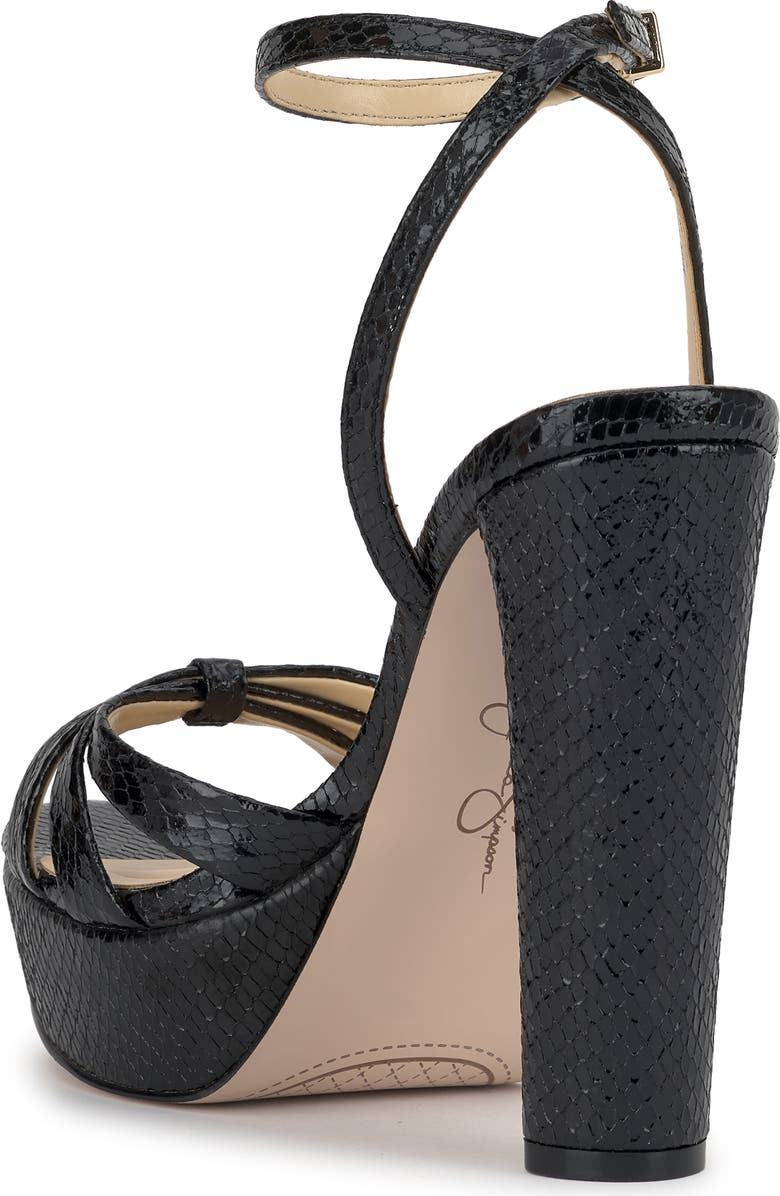Jessica Simpson Ilaria Ankle Strap Platform Sandal, Alternate, color, Black