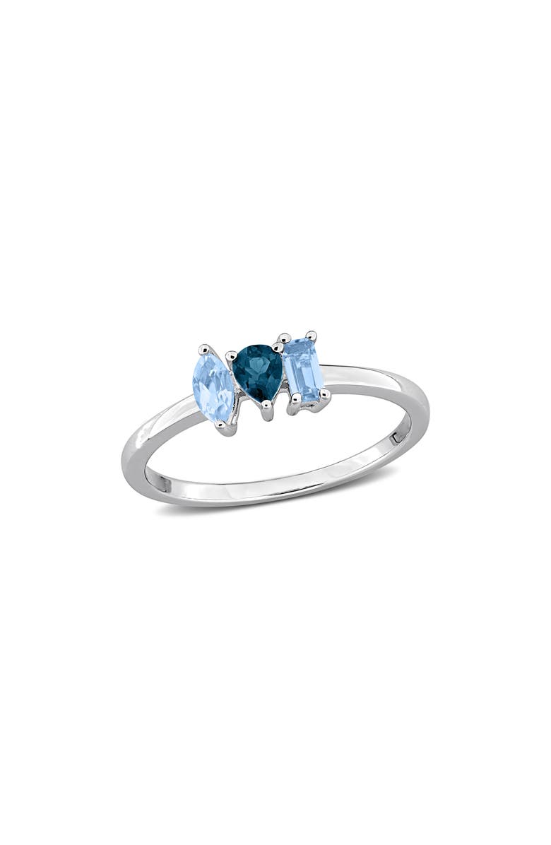 DELMAR Multiple Cut Semiprecious Stone Ring, Main, color, Blue