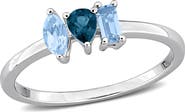 DELMAR Multiple Cut Semiprecious Stone Ring