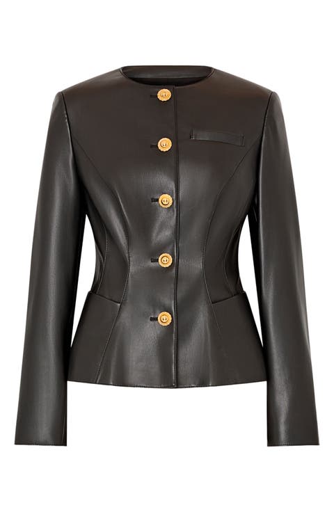 Wells Faux Leather Jacket