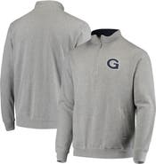 COLOSSEUM Men's Colosseum Heathered Gray Georgetown Hoyas Tortugas Logo Quarter-Zip Jacket