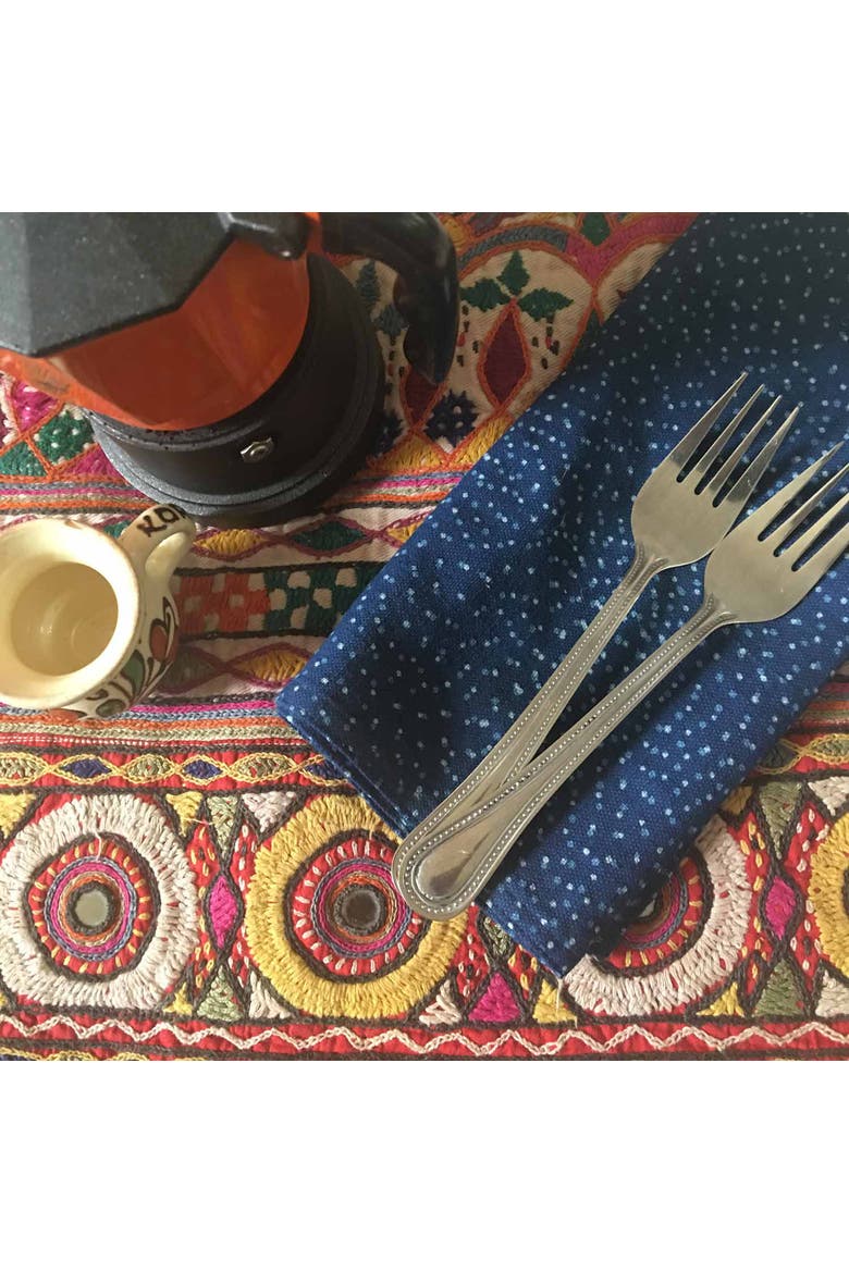 Minimalist Eco Cotton Napkin, Alternate, color, Blue