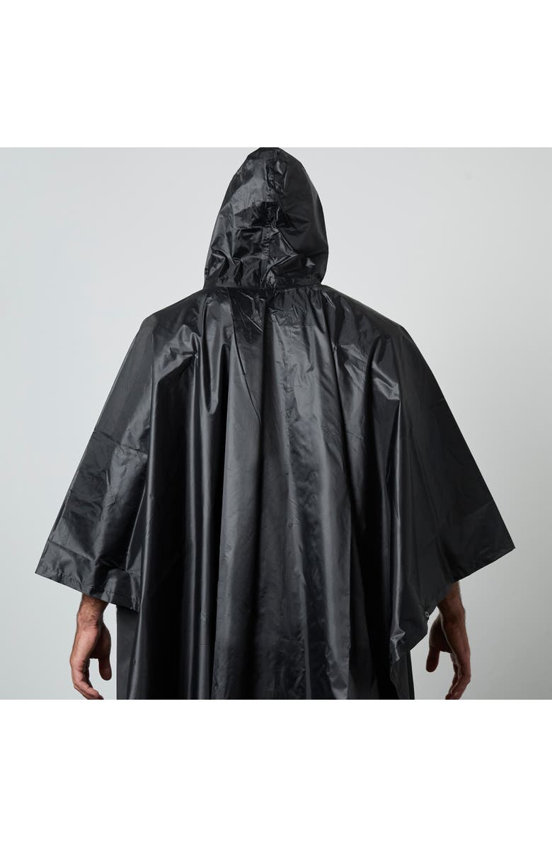 Members Only Waterproof Rain Travel Gear, Lightweight & Packable, Alternate, color, Black