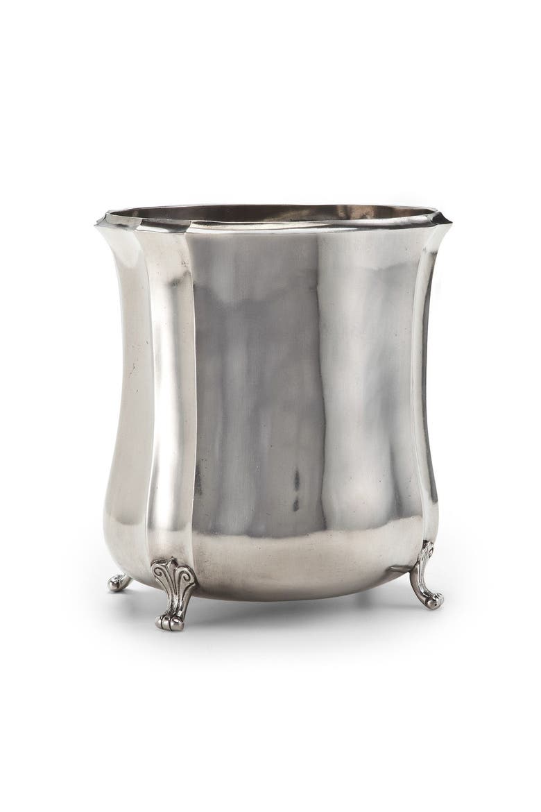 Sofia Waste Basket, Main, color, SILVER
