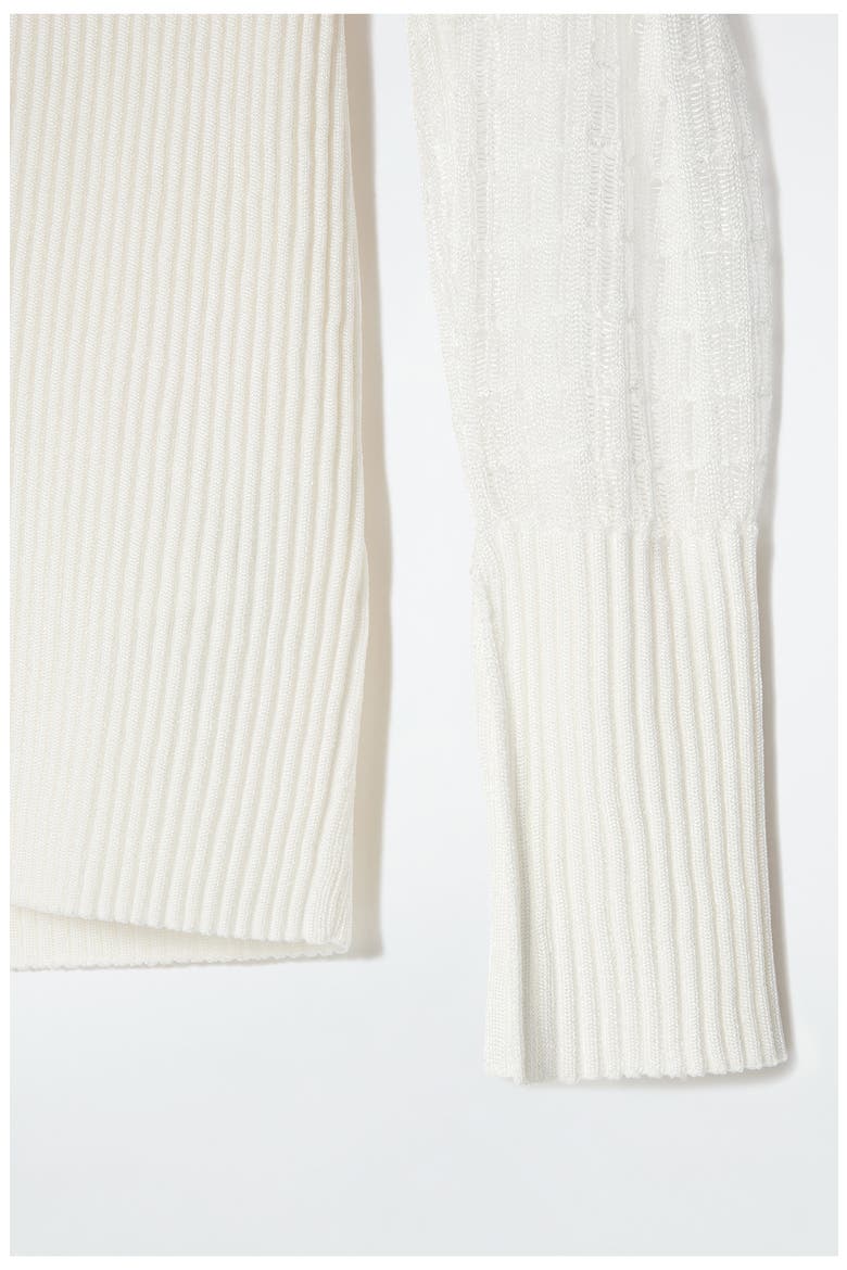 Slim Fit Cardigan, Alternate, color, WHITE LIGHT