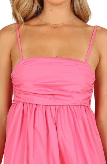 Alice Bow Back Cotton Babydoll Minidress