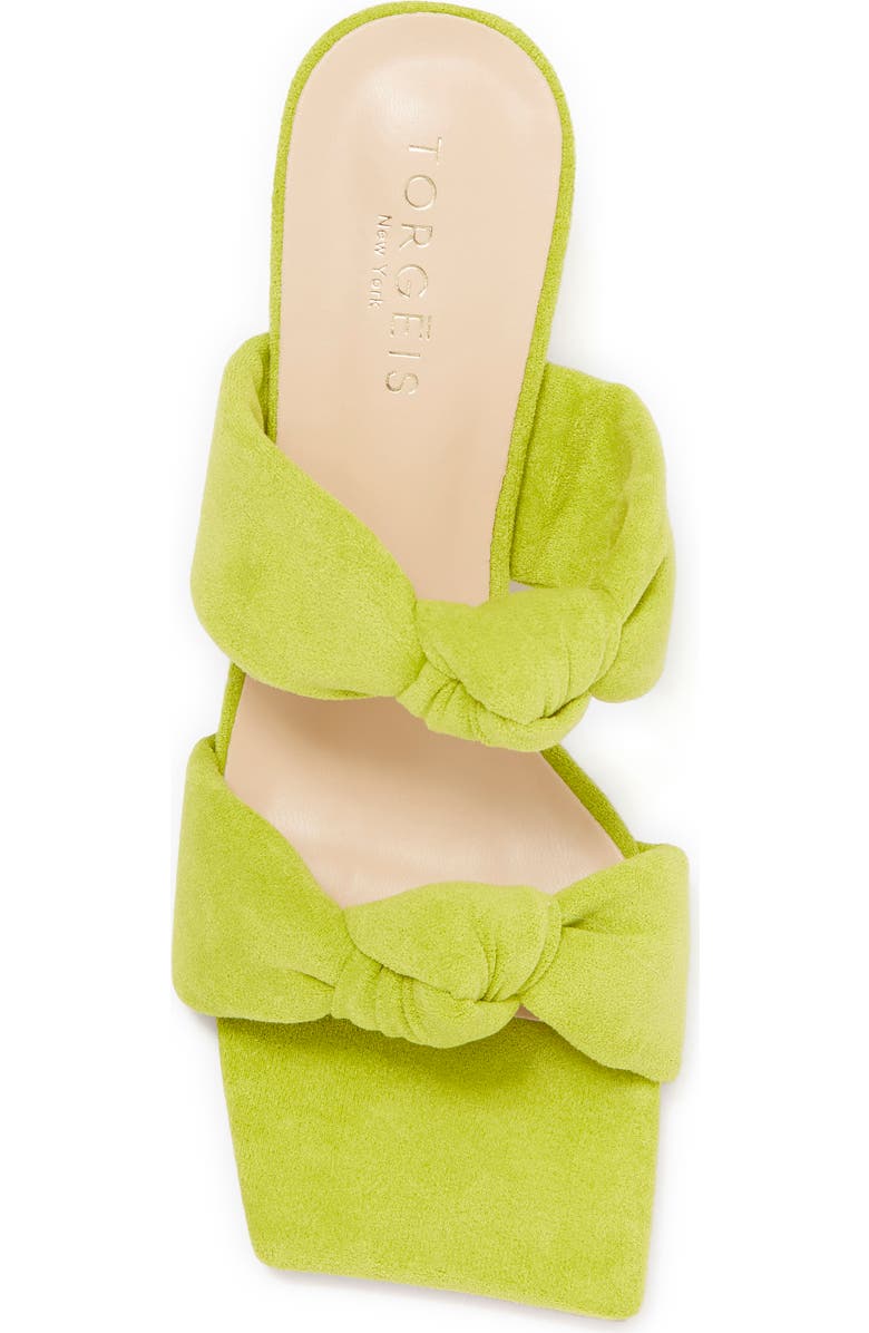 TORGEIS Flamingo Knotted Block Heel Sandal, Alternate, color, Green