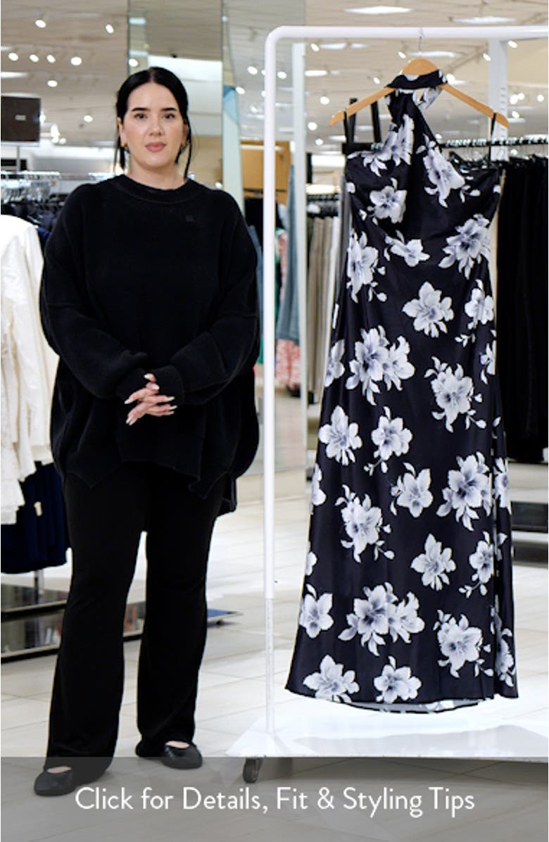 Freida Maxi Halter Dress, sales video thumbnail