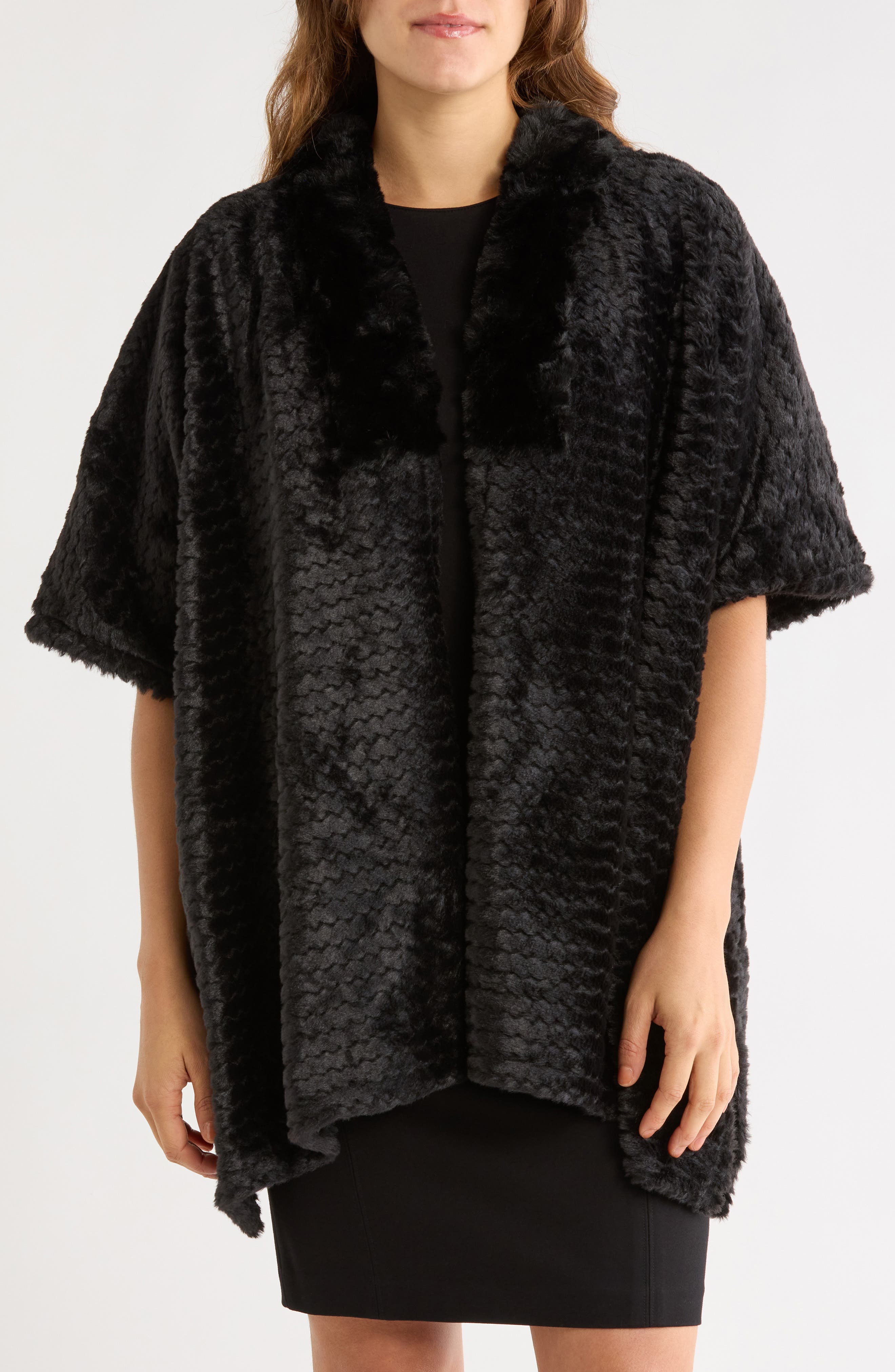 Open Front Knit Ruana