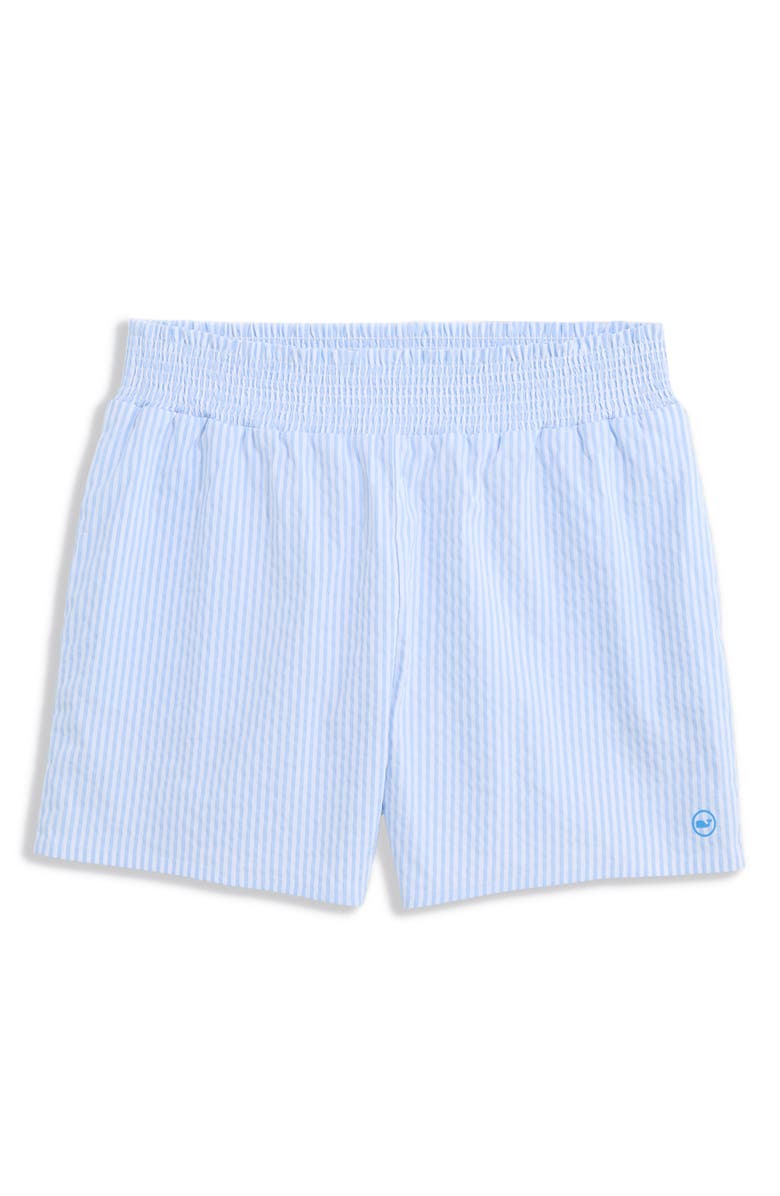vineyard vines Kids' Harbor Seersucker Shorts, Main, color, Seersucker-Jake Blue