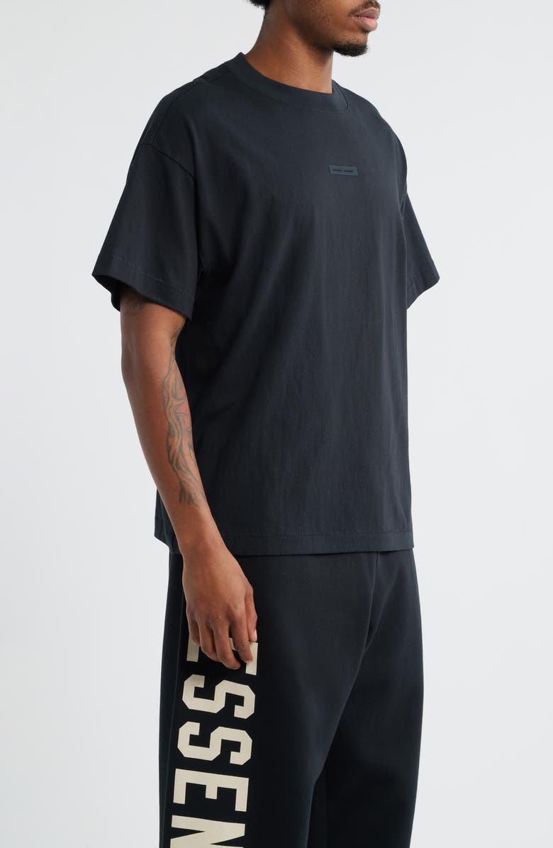 Fear of God Essentials Vintage Fit Logo T-Shirt, Alternate, color, Jet Black