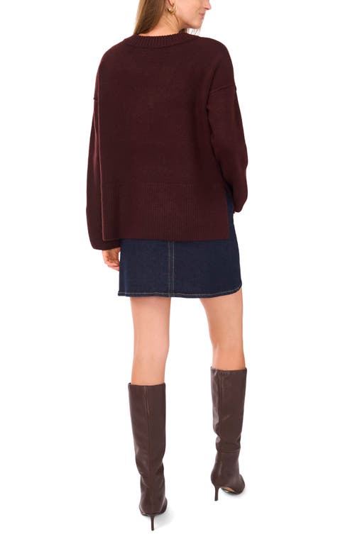 Vince Camuto High-low V-neck Sweater In Animal Print