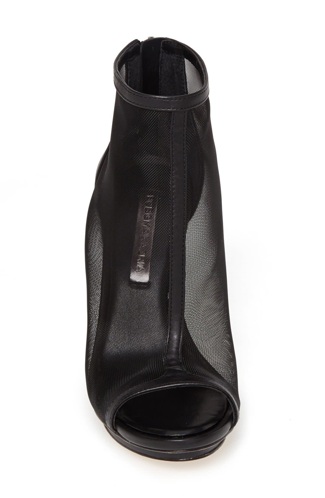 'Gamma' Bootie, Alternate, color, BLACK MESH