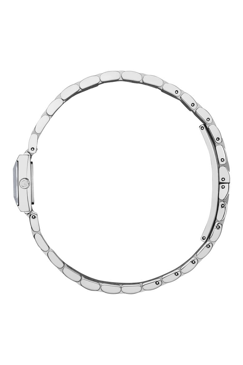 G-Frame Bracelet Watch, 14mm x 18mm, Alternate, color, SILVER/PINK