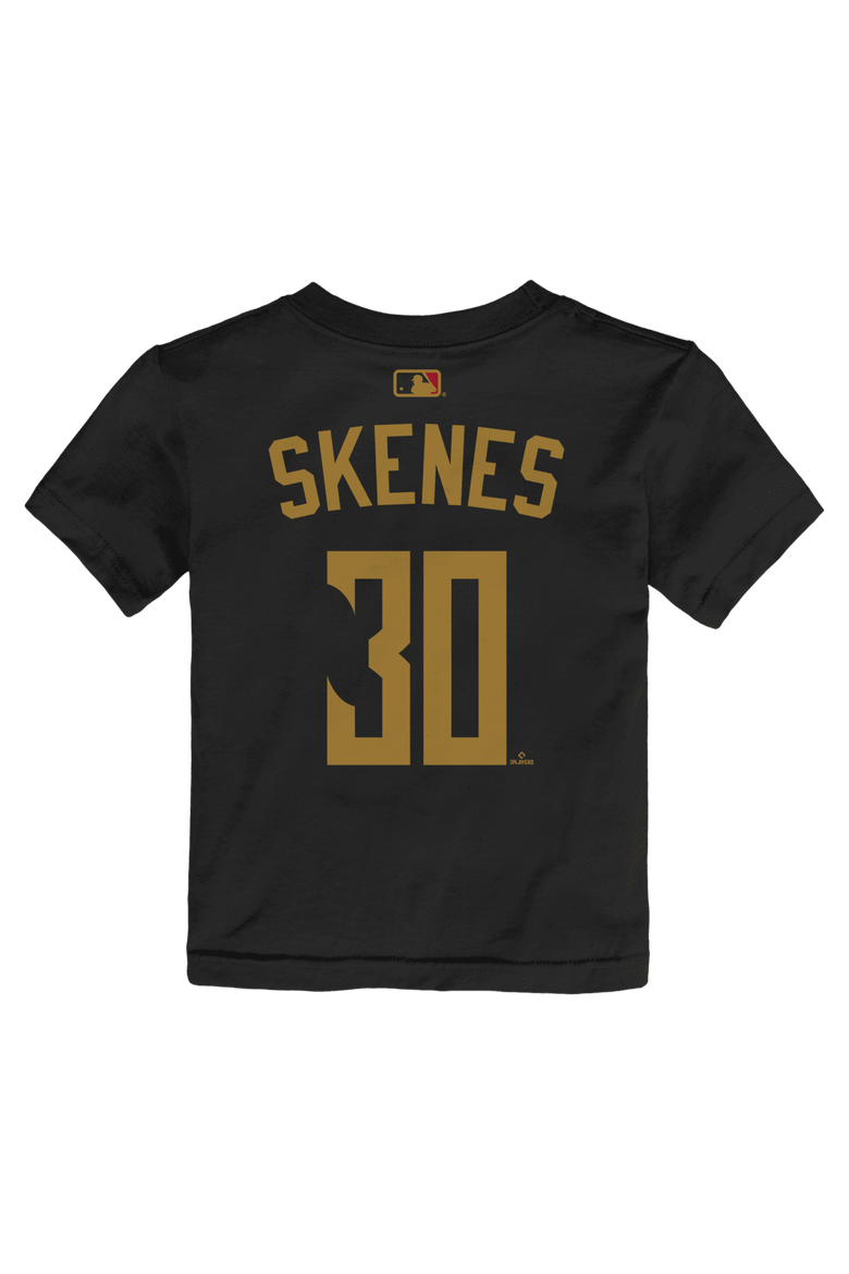 Toddler Nike Paul Skenes Black Pittsburgh Pirates 2026 City Connect Name & Number T-Shirt, Alternate, color, Black