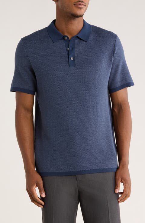 Geometric Jacquard Polo