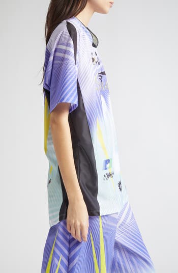 Paolina Russo Oversize Short Sleeve Stretch Jersey Top