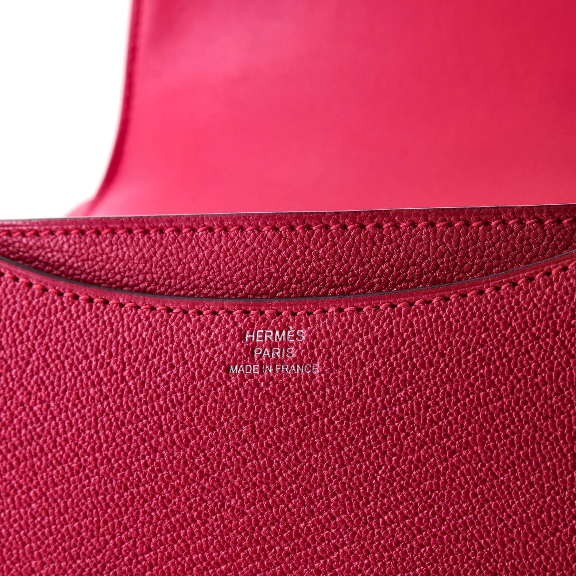 Pre-Owned Hermes Constance Bag Chevre Mysore 18, Alternate, color, Framboise