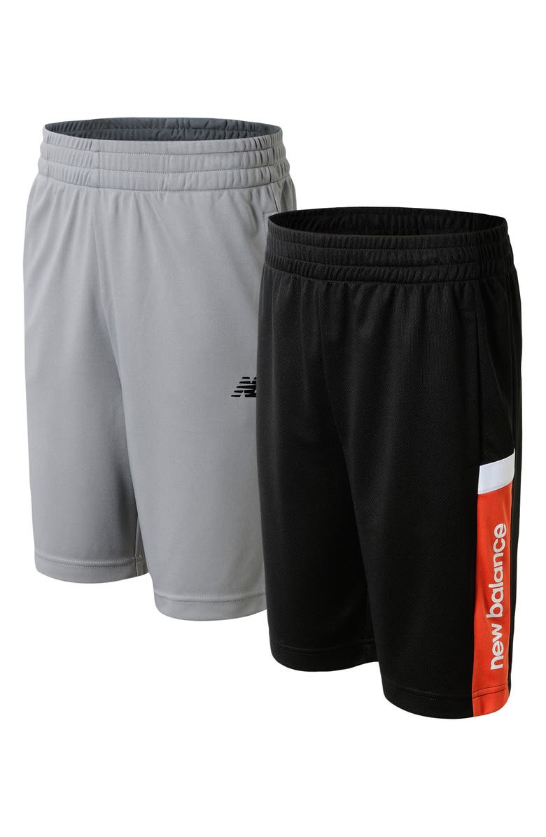 New Balance Kids' 2-Pack Assorted Bike Shorts, Main, color, 