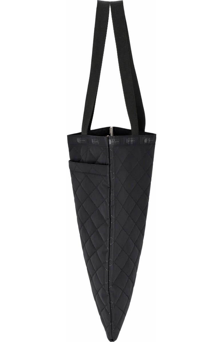 LeSportsac Emerald Nylon Tote Bag, Alternate, color, Black Cross Deboss