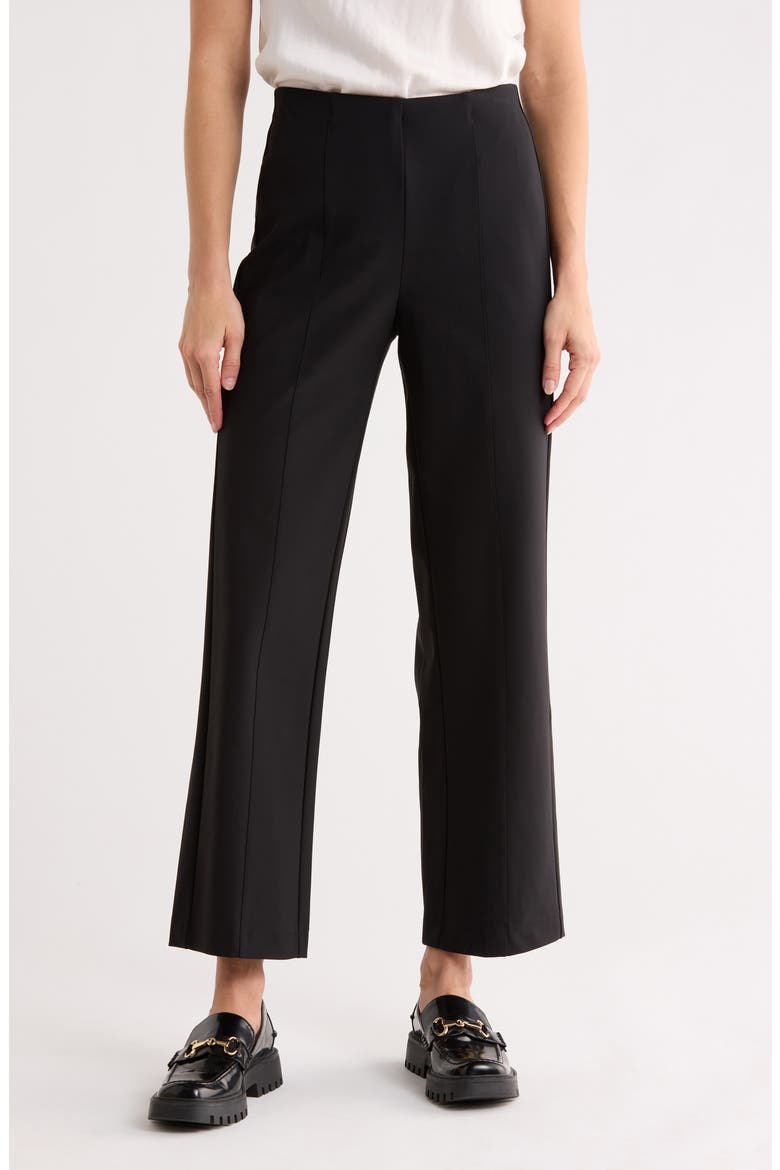 Knit Gabardine Pants, Main, color, BLACK
