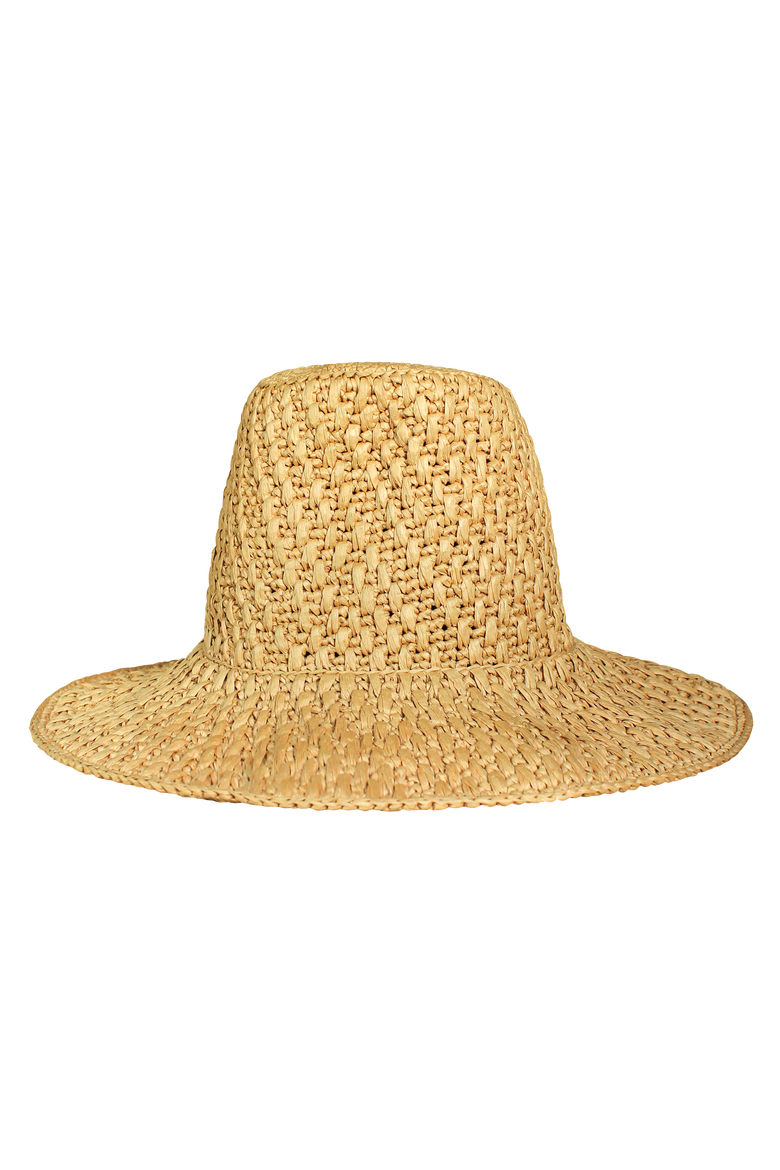 The Nina Raffia Hat, Main, color, Beige