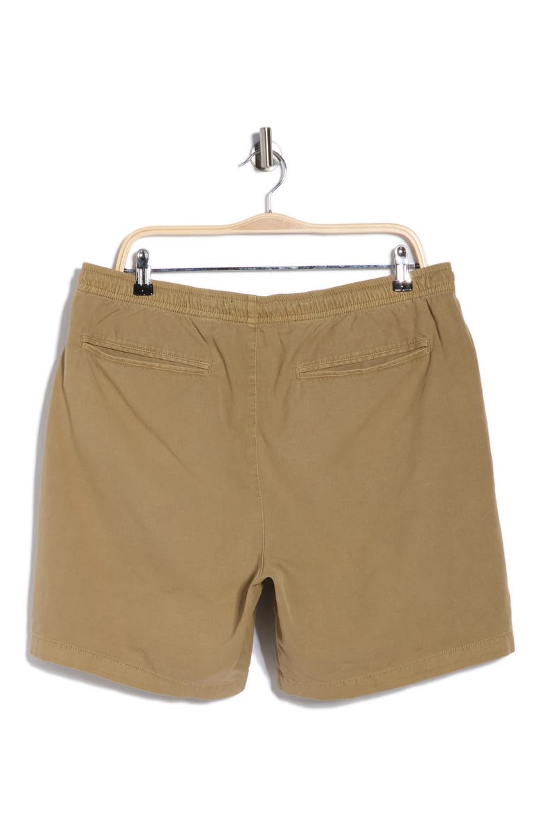Relaxed Fit Cotton Oxford Cloth Drawstring Chino Shorts, Alternate, color, WASHED STONE