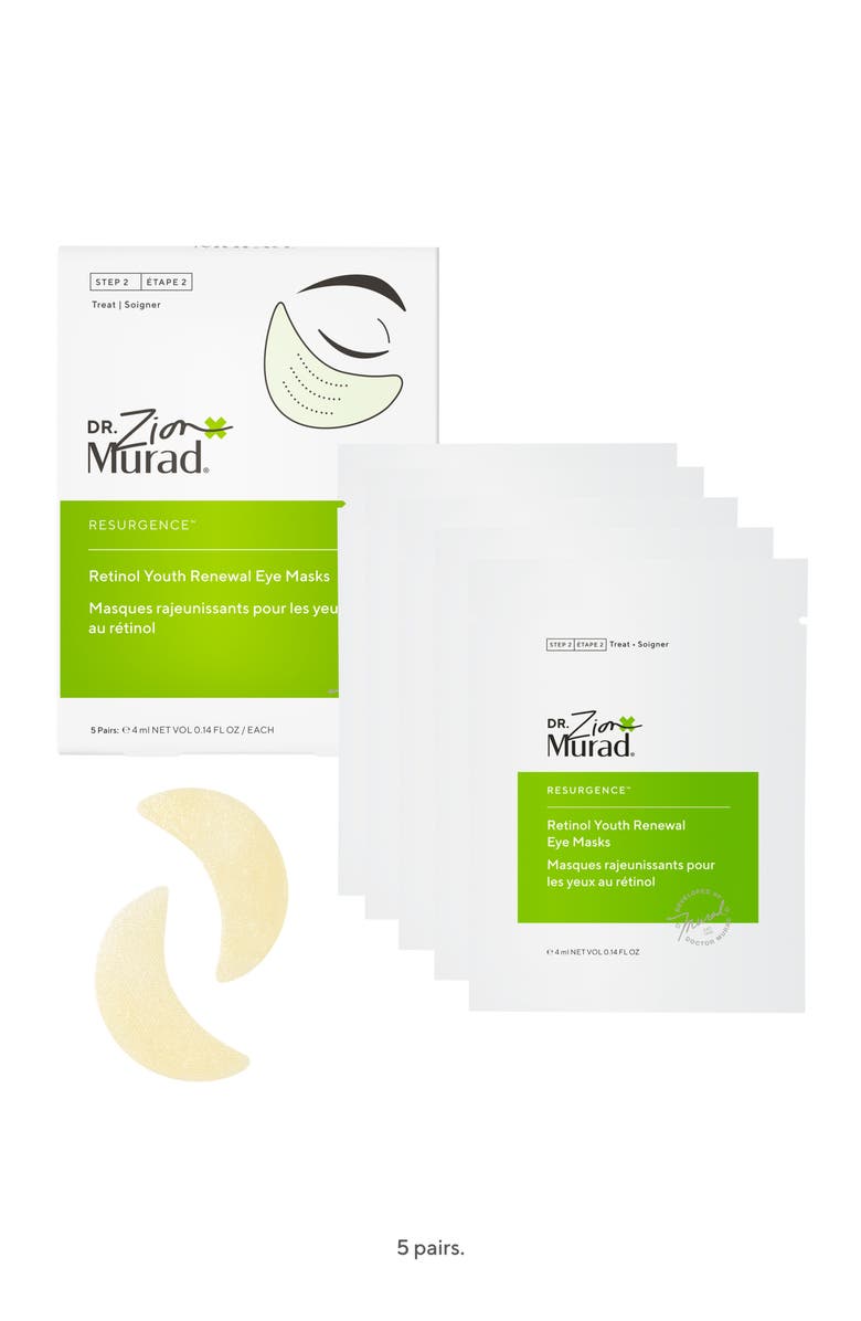 Murad<sup>®</sup> Dr. Zion Resurgence<sup>™</sup> Retinol Youth Renewal Eye Masks, Main, color,