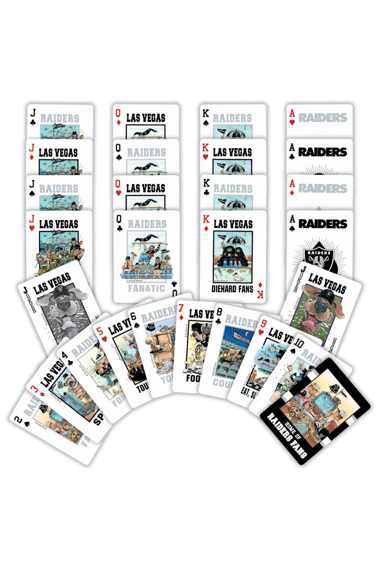 Las Vegas Raiders Fan Deck Playing Cards, Alternate, color, Multicolor