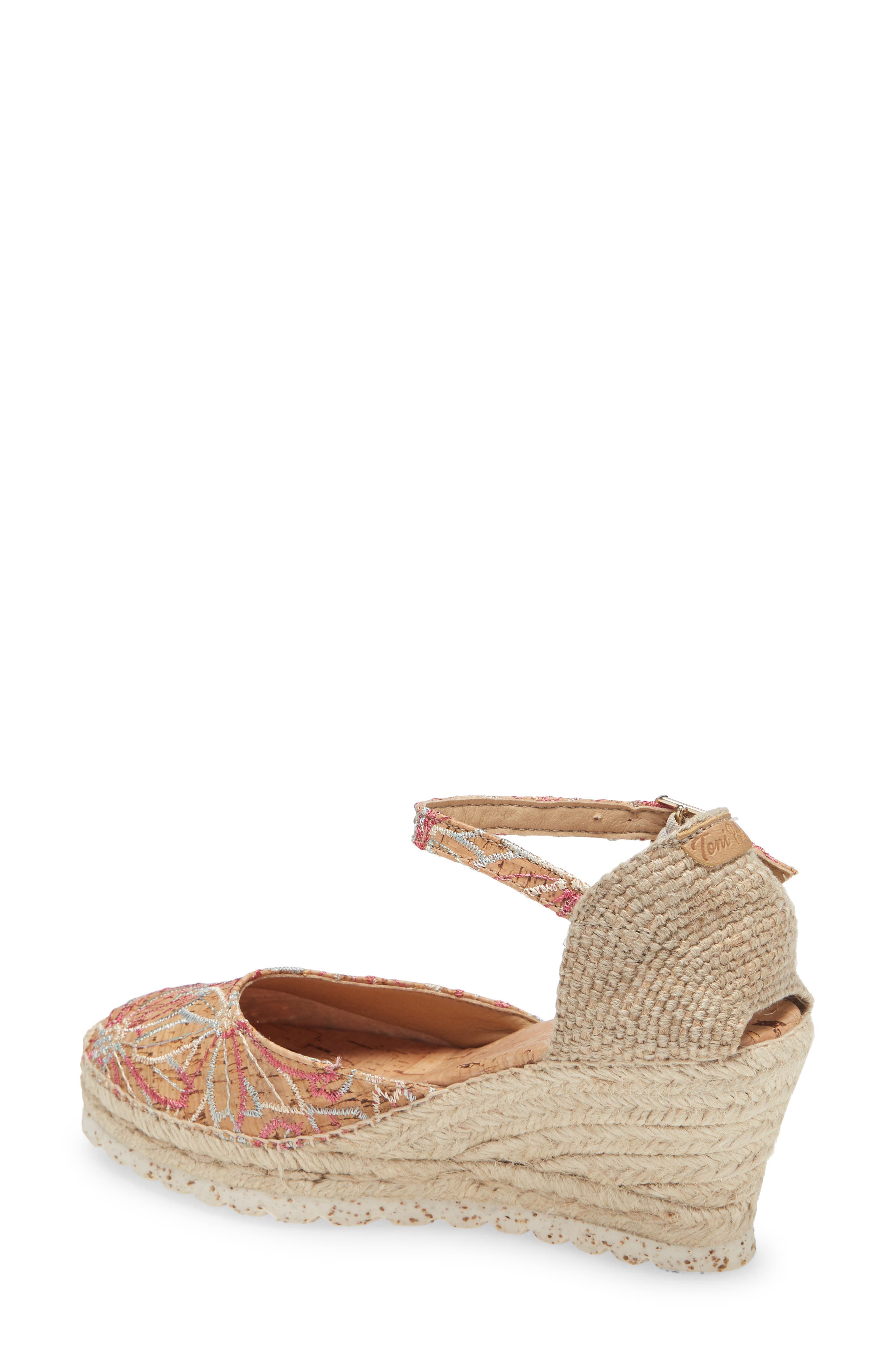 Toni Pons Corfu Ankle Strap Espadrille Wedge, Alternate, color, 