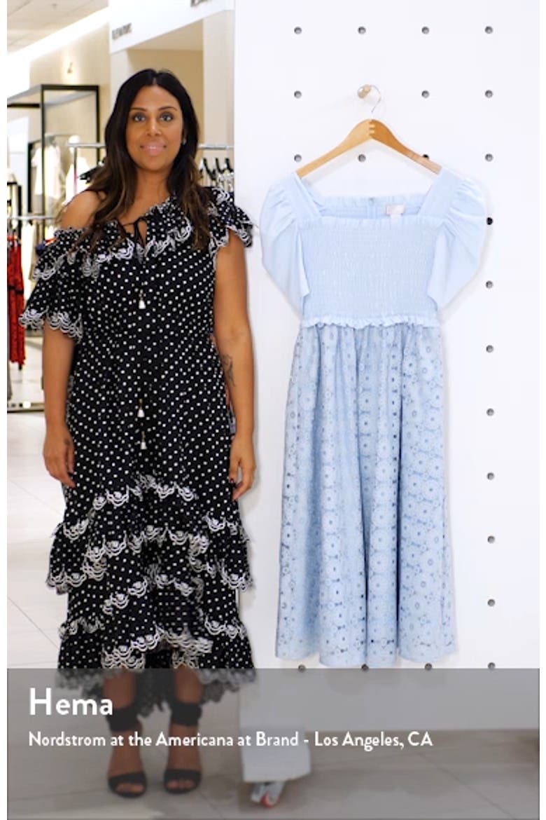 Smocked Waist A-Line Dress video