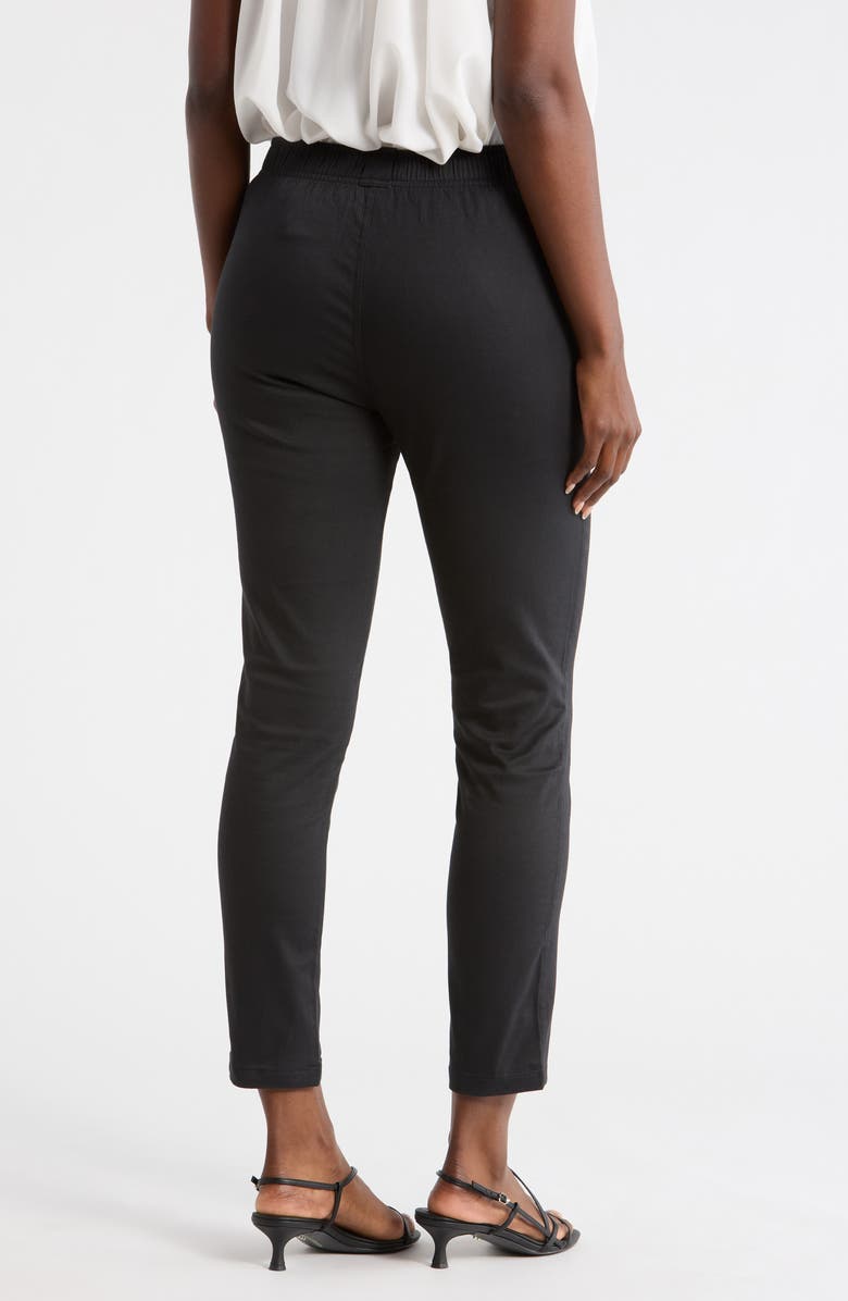 PATRIZIA LUCA Side Button Capri Pants, Alternate, color, Black