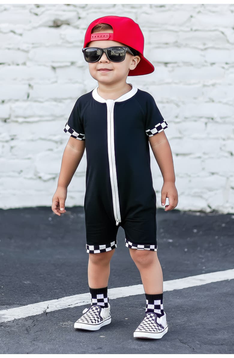 Fletch Checked Out Shorties, Alternate, color, Black White Checker