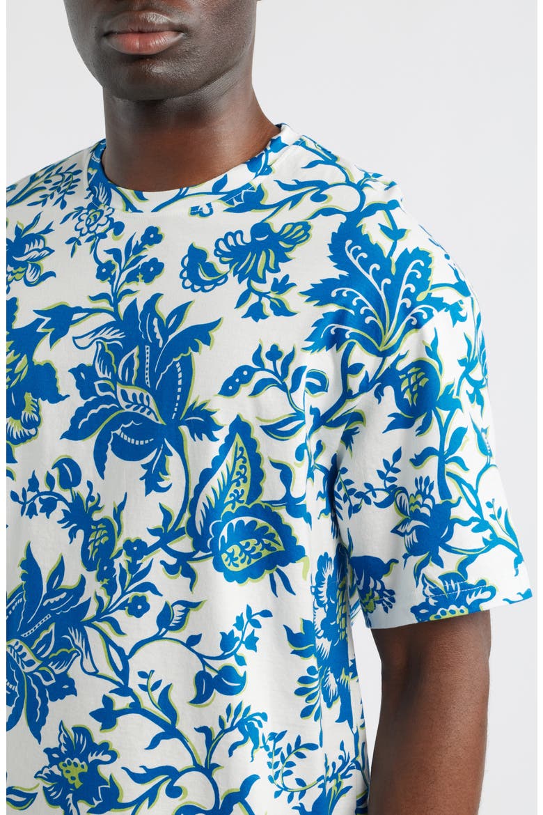 Soho Floral T-Shirt, Alternate, color, STAMPA F.DO BIANCO