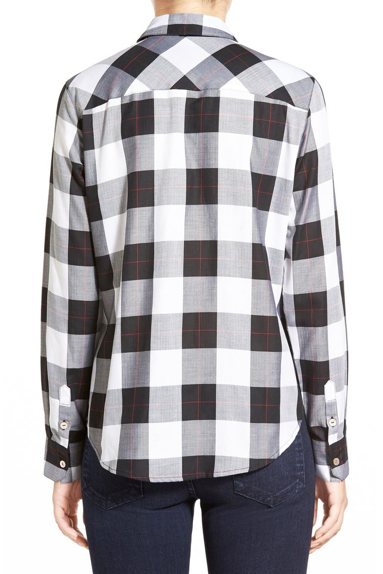 Herringbone Buffalo Check Shirt, Alternate, color, BLACK MULTI