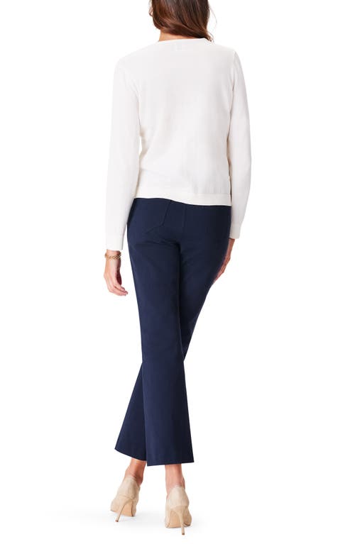 Nic + Zoe Women's Polished Up Cotton-blend Sweater In Classic Cream