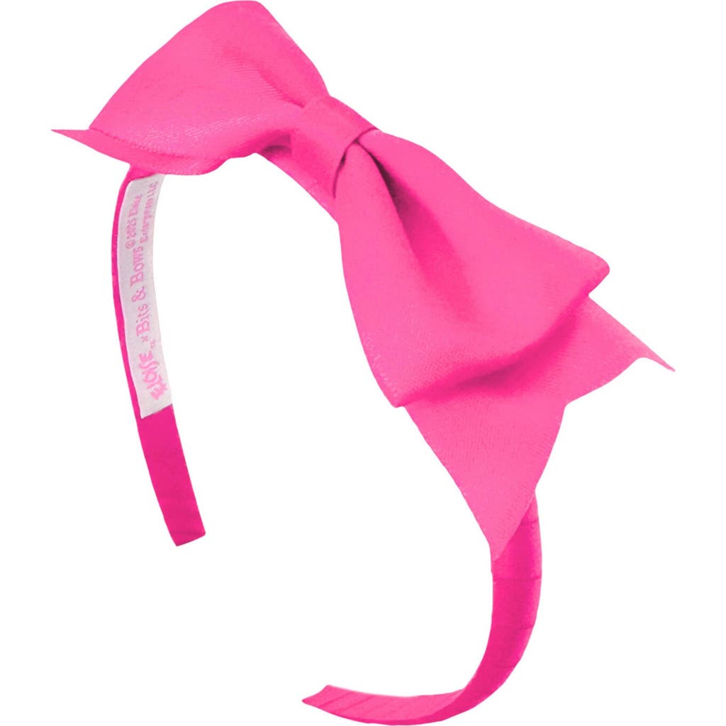 Bits & Bows Eloise Signature Bow Headband In Pink
