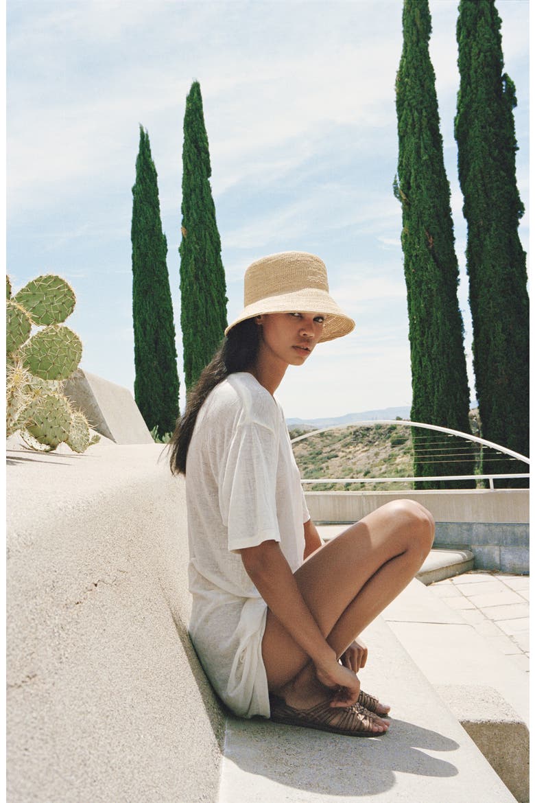 The Inca Raffia Bucket Hat, Alternate, color, NATURAL