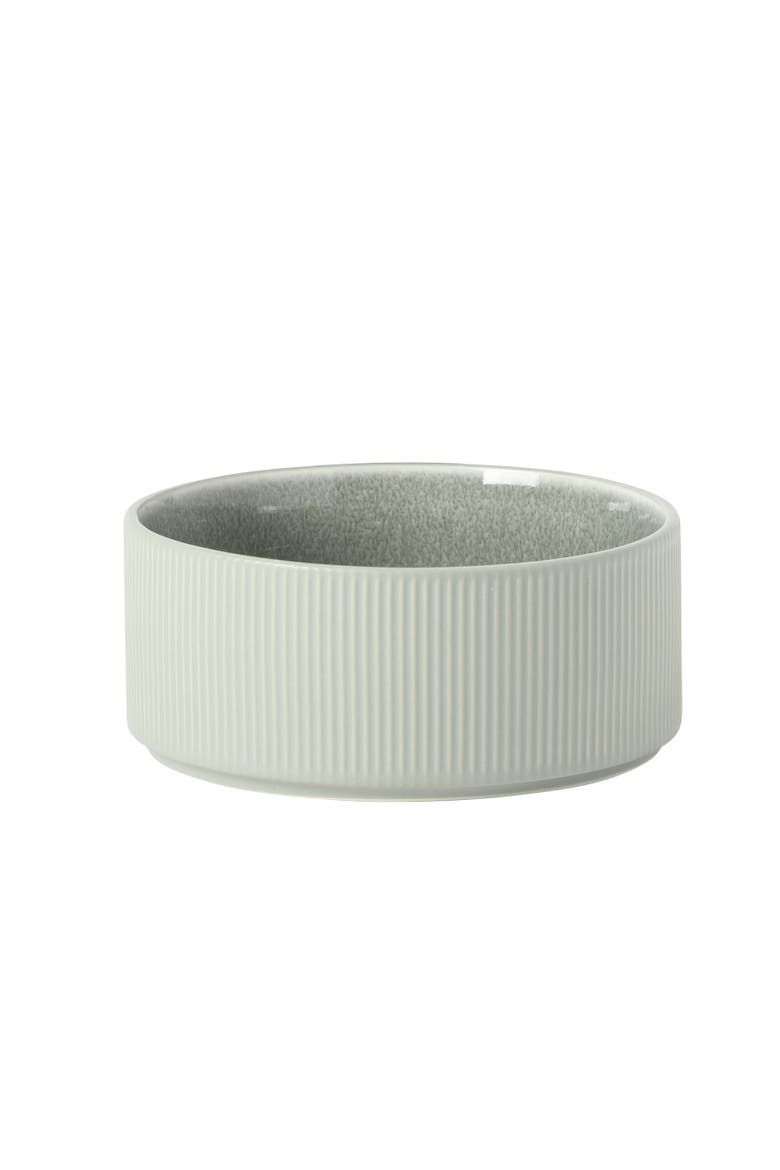 Redrock Canyon 12-Piece New Bone China Plates and Bowls Dinnerware Set, Alternate, color, Grey