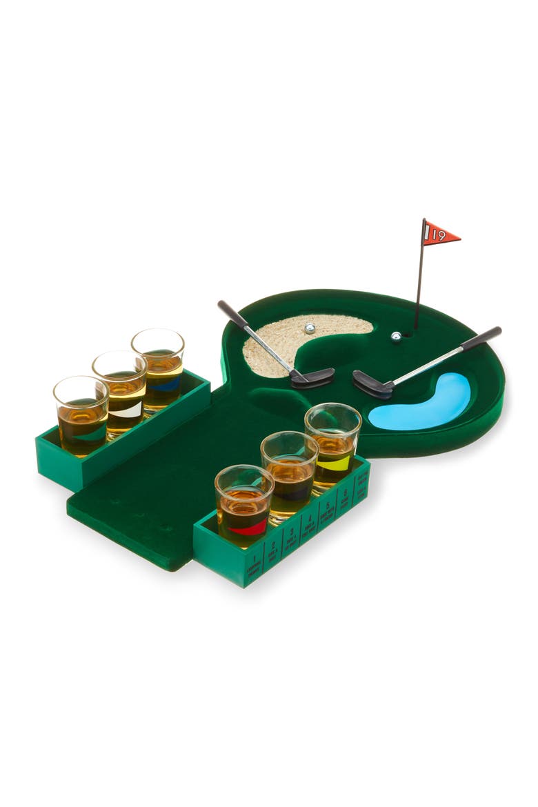 Putt & Shot Mini Golf Drinking Game, Alternate, color, Green