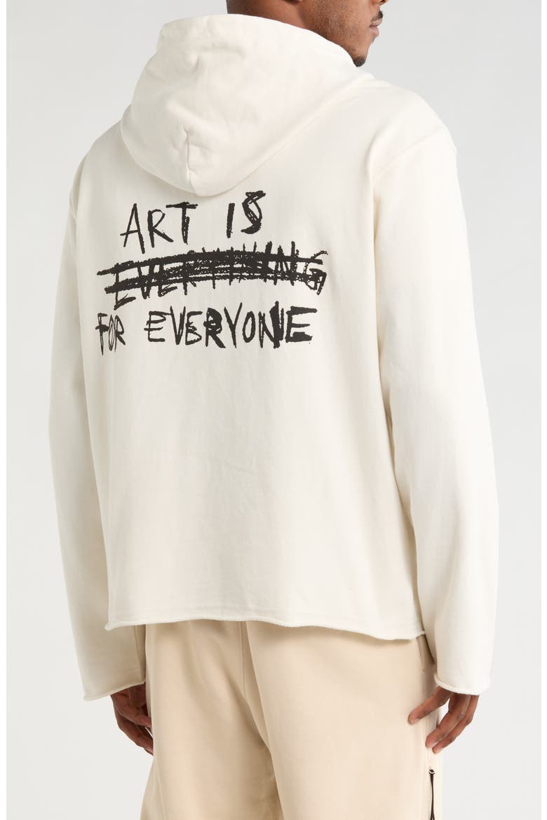Art Institute Patch Zip Hoodie, Alternate, color, BONE